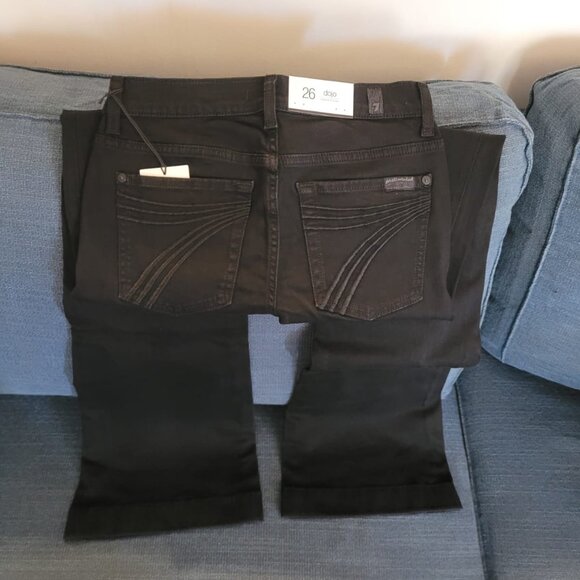 7 For All Mankind – Women’s DOJO model jeans, size 26 or 31 black - Picture 3 of 6